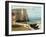 Cliff at Etretat after the Storm-Gustave Courbet-Framed Art Print