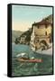 Cliff at Nesso, Lake Como-null-Framed Stretched Canvas