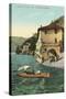 Cliff at Nesso, Lake Como-null-Stretched Canvas