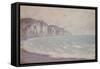 Cliff at Pourville, 1896 by Claude Monet-Claude Monet-Framed Stretched Canvas