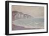 Cliff at Pourville, 1896 by Claude Monet-Claude Monet-Framed Giclee Print