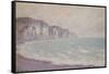 Cliff at Pourville, 1896 by Claude Monet-Claude Monet-Framed Stretched Canvas