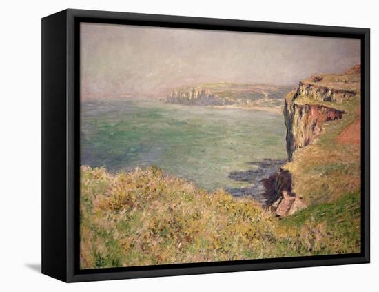 Cliff at Varengeville, 1882-Claude Monet-Framed Stretched Canvas