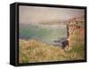 Cliff at Varengeville, 1882-Claude Monet-Framed Stretched Canvas
