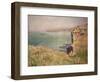 Cliff at Varengeville, 1882-Claude Monet-Framed Giclee Print