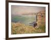 Cliff at Varengeville, 1882-Claude Monet-Framed Giclee Print