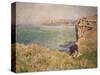 Cliff at Varengeville, 1882-Claude Monet-Stretched Canvas
