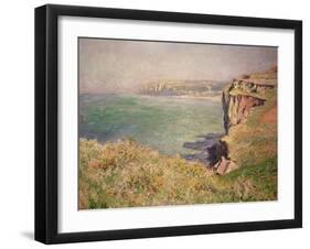 Cliff at Varengeville, 1882-Claude Monet-Framed Giclee Print