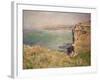 Cliff at Varengeville, 1882-Claude Monet-Framed Giclee Print