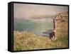 Cliff at Varengeville, 1882-Claude Monet-Framed Stretched Canvas