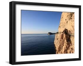 Cliff, Capo Noli, Liguria, Italy-Vincenzo Lombardo-Framed Photographic Print