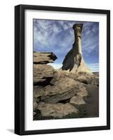 Cliff, Comodoro Rivadavia, Argentina, South America-Walter Rawlings-Framed Photographic Print