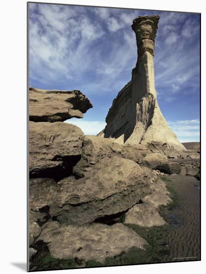 Cliff, Comodoro Rivadavia, Argentina, South America-Walter Rawlings-Mounted Photographic Print