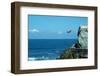 Cliff Diver Jumping into the Ocean-twilightproductions-Framed Photographic Print