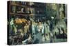 Cliff Dwellers-George Bellows-Stretched Canvas