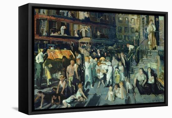 Cliff Dwellers-George Bellows-Framed Stretched Canvas