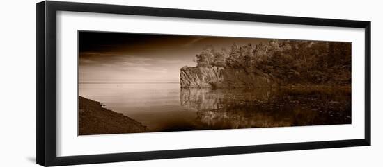 Cliff Face Northshore MN BW-Steve Gadomski-Framed Photographic Print