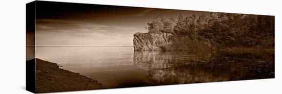Cliff Face Northshore MN BW-Steve Gadomski-Stretched Canvas