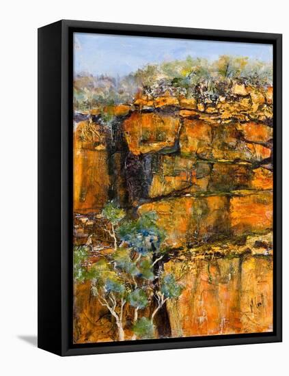 Cliff Face-Margaret Coxall-Framed Stretched Canvas