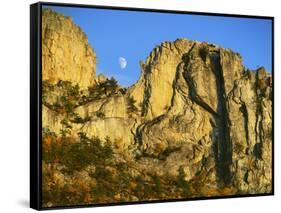 Cliff Formation, Monongahela National Forest West Virginia, USA-Charles Gurche-Framed Stretched Canvas