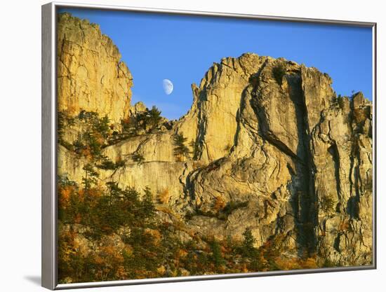 Cliff Formation, Monongahela National Forest West Virginia, USA-Charles Gurche-Framed Photographic Print