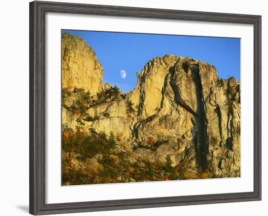 Cliff Formation, Monongahela National Forest West Virginia, USA-Charles Gurche-Framed Photographic Print