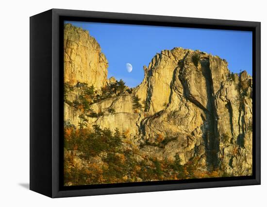 Cliff Formation, Monongahela National Forest West Virginia, USA-Charles Gurche-Framed Stretched Canvas