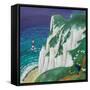 Cliff Hanger-Lisa Graa Jensen-Framed Stretched Canvas