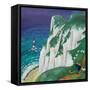 Cliff Hanger-Lisa Graa Jensen-Framed Stretched Canvas