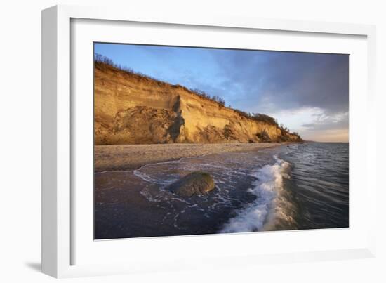 Cliff 'Hohes Ufer' Close Ahrenshoop in the Evening Light-Uwe Steffens-Framed Photographic Print