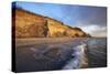 Cliff 'Hohes Ufer' Close Ahrenshoop in the Evening Light-Uwe Steffens-Stretched Canvas