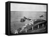 Cliff House and Seal Rocks, Golden Gate, California, USA, 1893-John L Stoddard-Framed Stretched Canvas