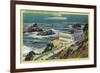 Cliff House and Seal Rocks - San Francisco, CA-Lantern Press-Framed Art Print