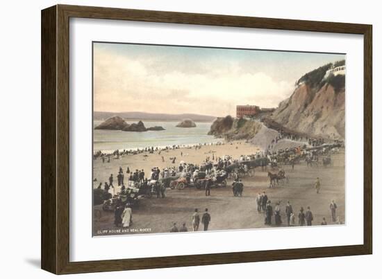 Cliff House and Seal Rocks-null-Framed Premium Giclee Print