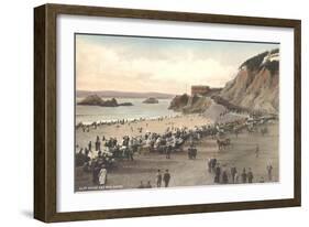 Cliff House and Seal Rocks-null-Framed Art Print