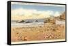 Cliff House Beach, Seal Rocks, San Francisco, California-null-Framed Stretched Canvas