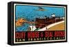 Cliff House Decal-null-Framed Stretched Canvas