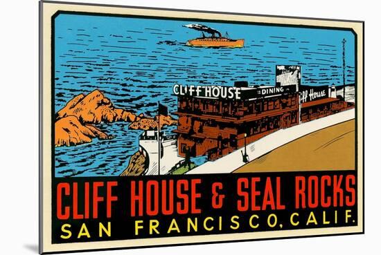 Cliff House Decal-null-Mounted Art Print