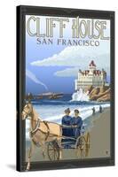 Cliff House, San Francisco, California-Lantern Press-Stretched Canvas
