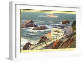 Cliff House, Seal Rocks, San Francisco, California-null-Framed Art Print