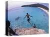 Cliff Jumping, Playa Abou, Playa Kanepa, Curacao-Michele Westmorland-Stretched Canvas