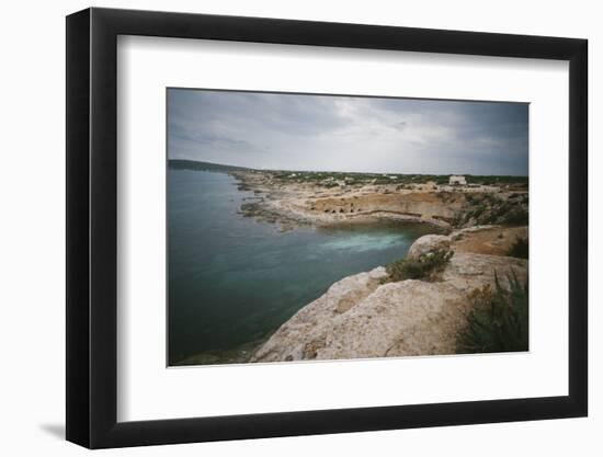 cliff of Formentera-Nadja Jacke-Framed Photographic Print