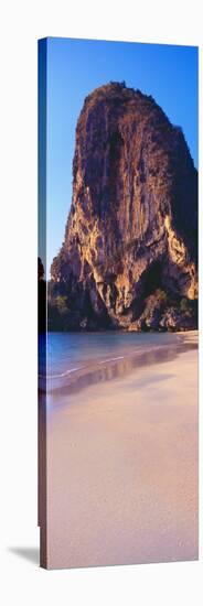 Cliff on the Beach, Railay Beach, Krabi, Krabi Province, Thailand-null-Stretched Canvas