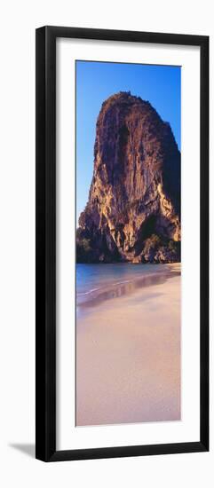 Cliff on the Beach, Railay Beach, Krabi, Krabi Province, Thailand-null-Framed Photographic Print