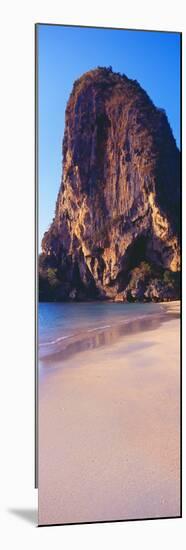 Cliff on the Beach, Railay Beach, Krabi, Krabi Province, Thailand-null-Mounted Photographic Print