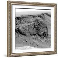 Cliff on the Surface of Mars-Stocktrek Images-Framed Photographic Print