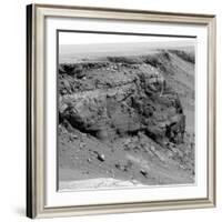 Cliff on the Surface of Mars-Stocktrek Images-Framed Photographic Print