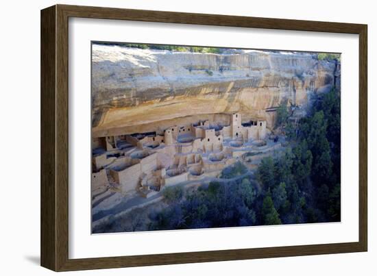 Cliff Palace Ancestral Puebloan Ruins at Mesa Verde National Park, Colorado-Richard Wright-Framed Photographic Print