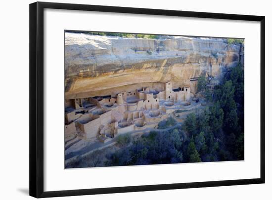 Cliff Palace Ancestral Puebloan Ruins at Mesa Verde National Park, Colorado-Richard Wright-Framed Photographic Print