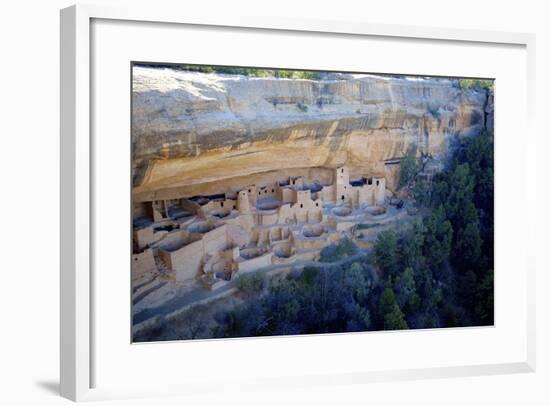 Cliff Palace Ancestral Puebloan Ruins at Mesa Verde National Park, Colorado-Richard Wright-Framed Photographic Print